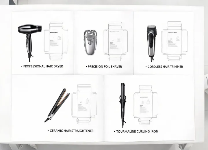 Personal care appliance catalog